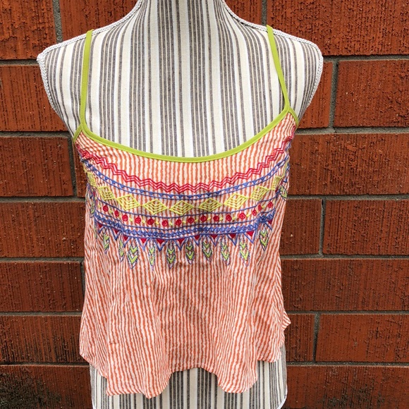 💜Striped embroidered crop top - Picture 3 of 5
